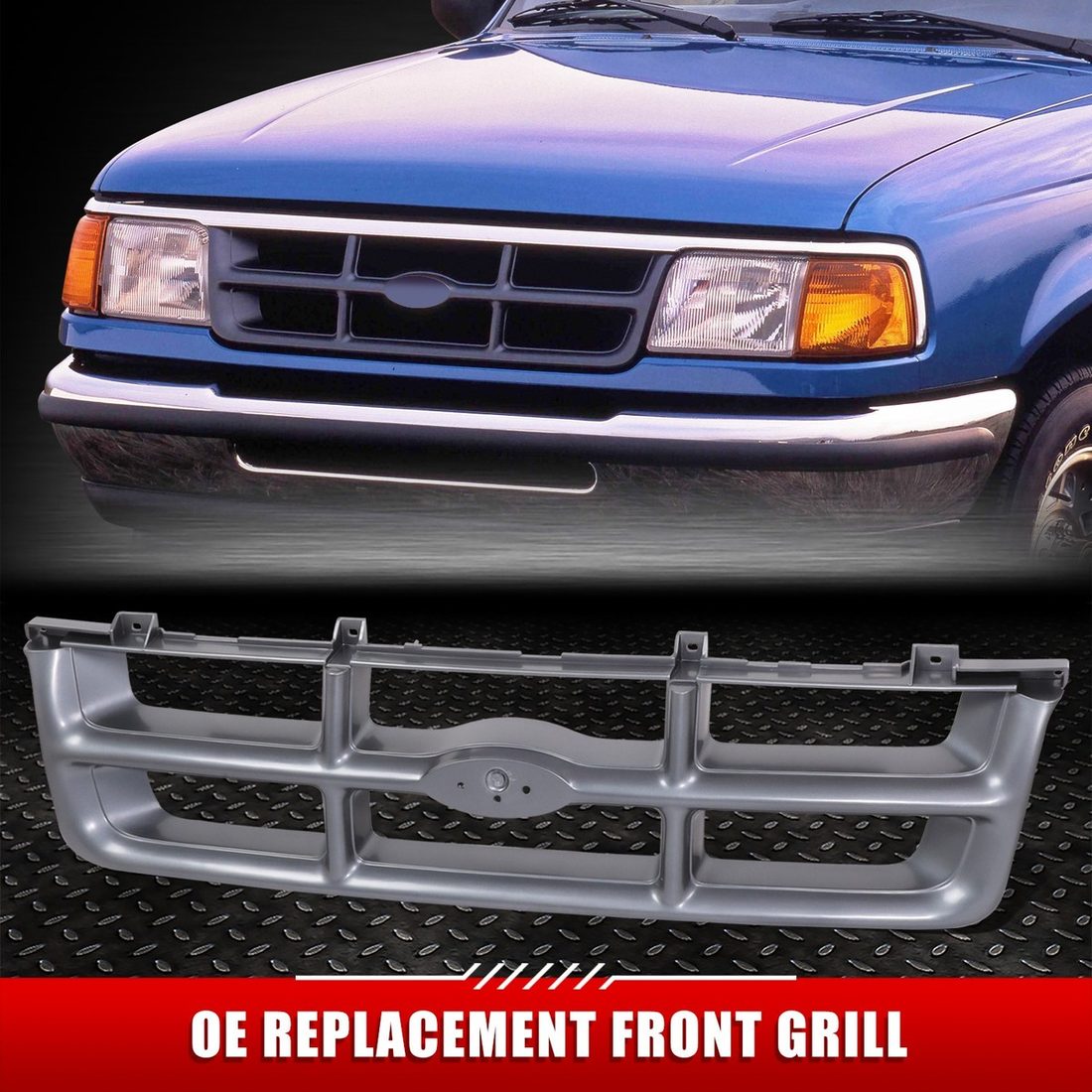 Grille for Ford Ranger (T6/T7)